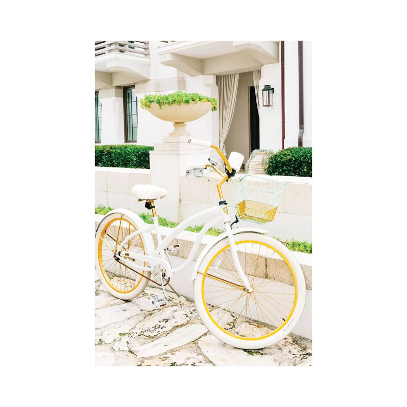 Alys Beach Bike by Bethany Young - Print on Canvas, 101.6cm H x 66.04cm W x 3.81cm D, Wrapped Canvas