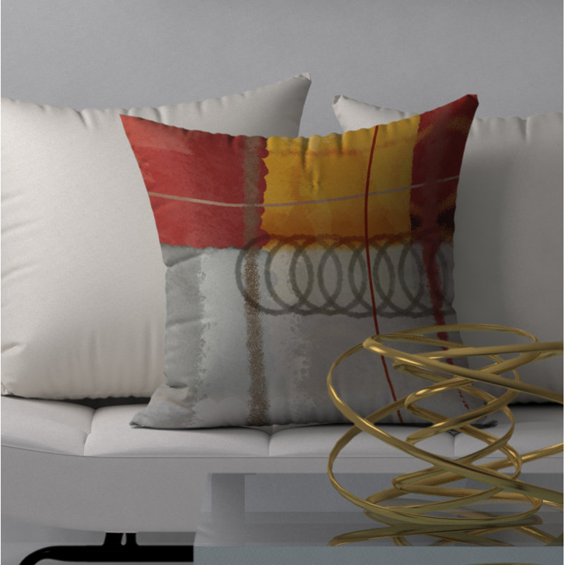  Housse de coussin carré et insert, 18" x 18"
