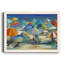 Plage, Bingo - Reproduction d'art sur toile encadrée-880541956-880541957
