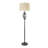 62'' Powder Gray Column Floor Lamp