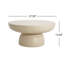 Table basse ronde en oxyde de magnésium pour patio Rey-884551688