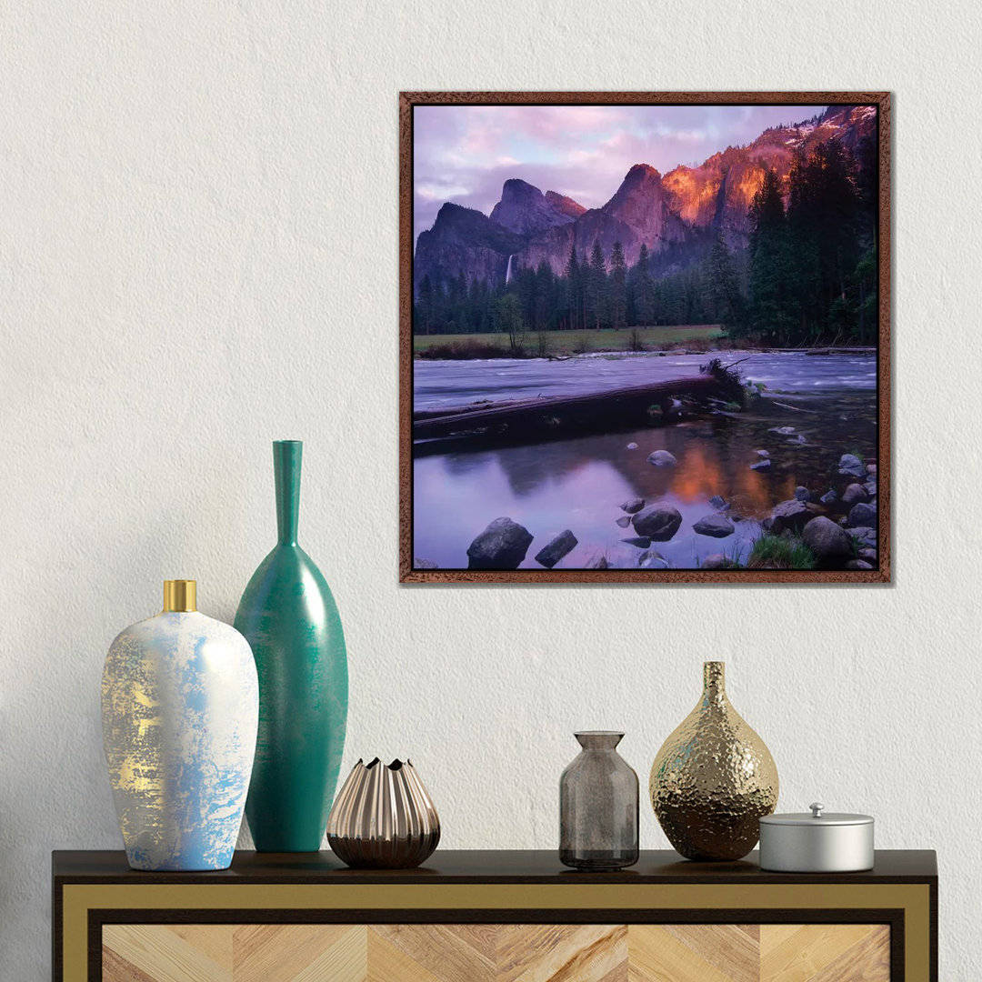 Bridal Veil Falls And The Merced River In Yosemite Valley, Yosemite National Park, California by Tim Fitzharris - Gallery-Wrapped Canvas Giclée on Can