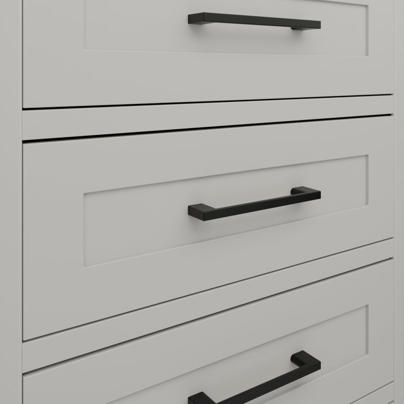 Heritage Designs Mod Handle Pull - 8-13/16" Center to Center Cabinet Pull Matte Black - Contemporary Hardware for Drawers & Cabinets
