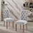 Tiarnna Linen Side Chair Dining Chair-979017806