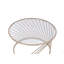Charmante table basse ronde à plateau en verre avec base en métal moderne pour un style de vie élégant