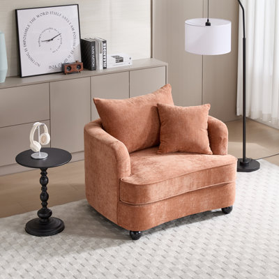 40.2" Chenille Removable Cover Soft Seat Sofa