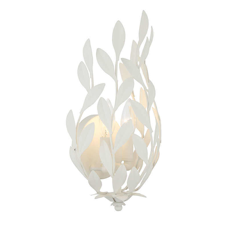 Iya 2 Light Matte Sconce, White