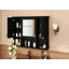 Armoire à pharmacie murale pour salle de bain, armoire de salle de bain moderne avec miroir, armoire à miroir avec tablettes ouvertes,-2084826352