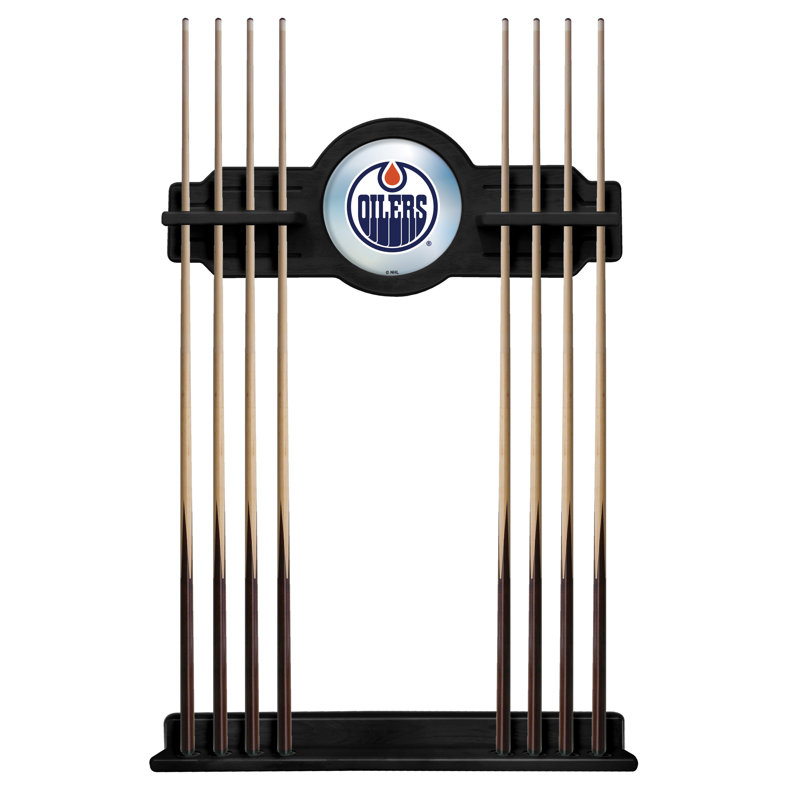 Porte-queues de billard 14 po NHL, Noir, Edmonton Oilers