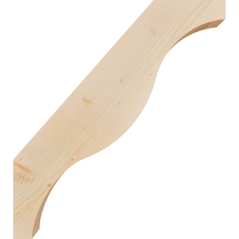 Attelle de genou Funston, Sapin de Douglas, Lisse, H 36 po x l 3,5 po x P 32 po
