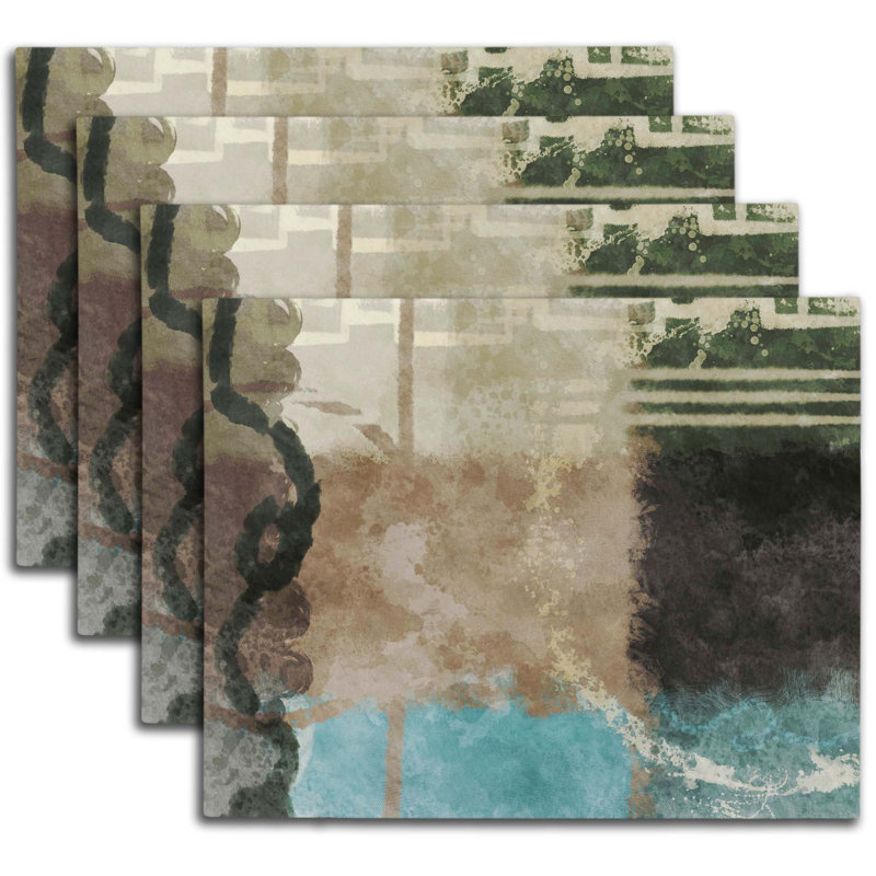 Napperon abstrait en polyester