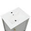 Meuble-lavabo de 20 po avec lavabo, armoire de salle de bain avec porte à fermeture douce, support de rangement et tablette ouverte, gris-1485099421
