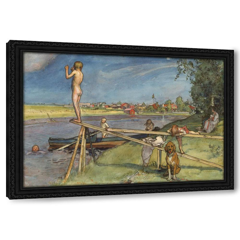A Pleasant Bathing-Place, 28" H x 39" W