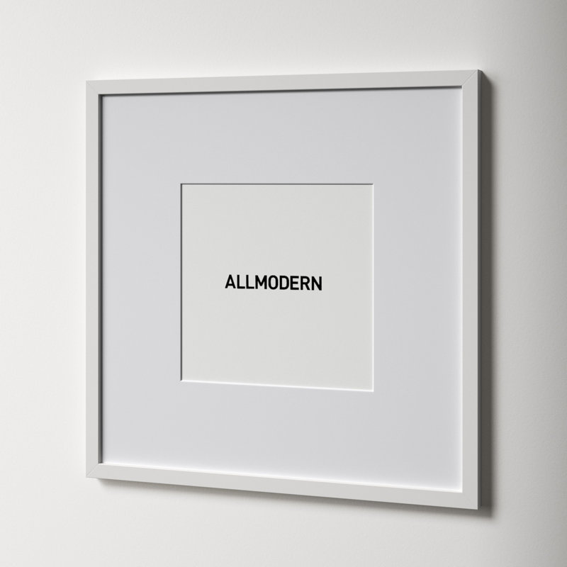 Capullo Wood Matte Picture Frame with Mat, 20" x 20", 11" x 14", White