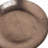 Transitional Ceramic Decorative Plate with Textured Shiny Brown Finish for Living Room Tabletop and Mantel Decor