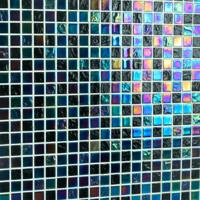 Carreau de mosaïque en verre 1 po x 1 po