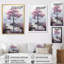 «Pink Tree Silent Whispers» - décoration murale florale-1118630923-1118630914
