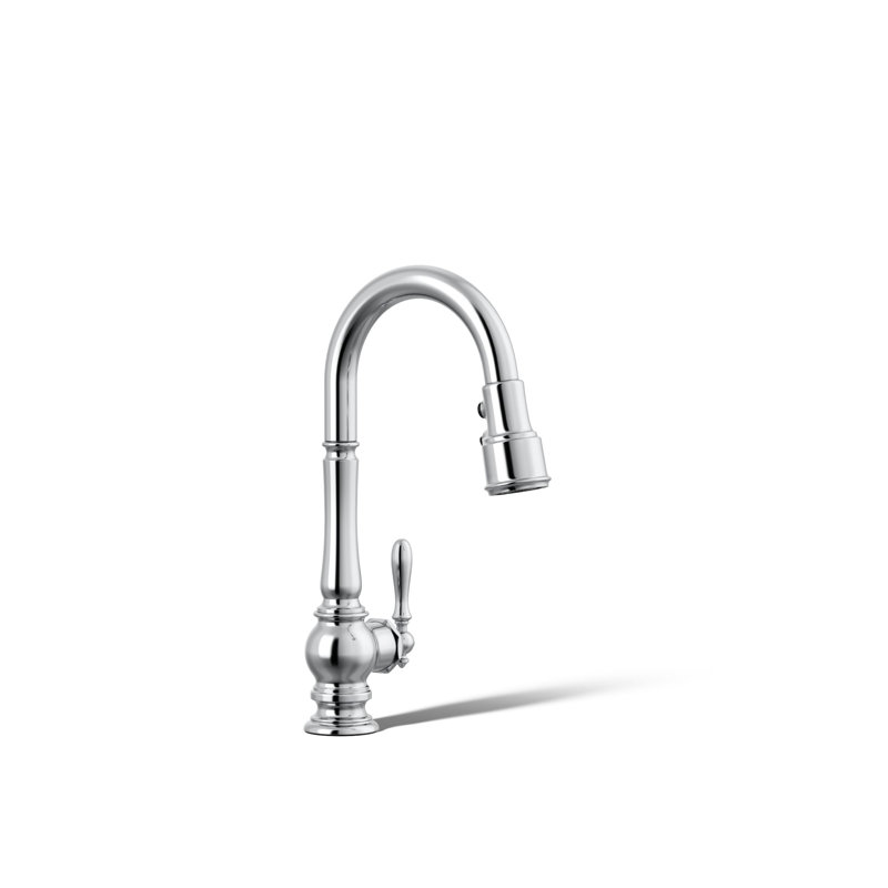 Robinet de bar escamotable avec accessoires Artifacts, Chrome poli