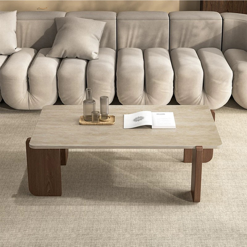 Table basse rectangulaire, Tanné, H 15,7 po x L 39,4 po x l 19,7 po