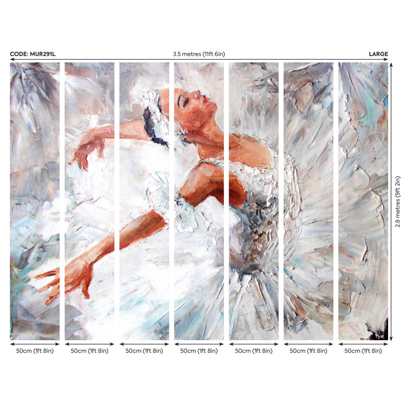 Waukee Matte Wall Mural, 280cm L x 350cm W