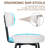 26" H Swivel Bar Stools Counter Height Bar Stools with Adjustable Foot Pads-1433710685-1439774158