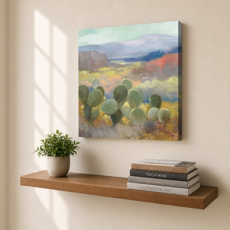 «High Desert II» par Julia Purinton - impression sur toile, 36" H x 36" W