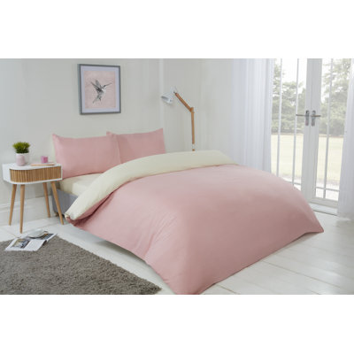 Kirke Polyester No Pattern Duvet Cover Set with Pillowcases Included