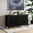 Minimalist Wave-pattern Sideboard-264453034