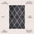 Birute Minimalist Diamond Trellis Black/White Rug-719087021