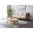 39.4"L Solid Oak Coffee Table With Shelf-558239573-553485119