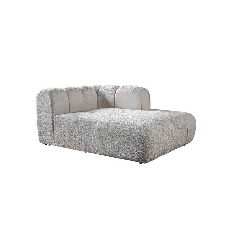 Canapé modulaire Lissa, Bouclé ivoire