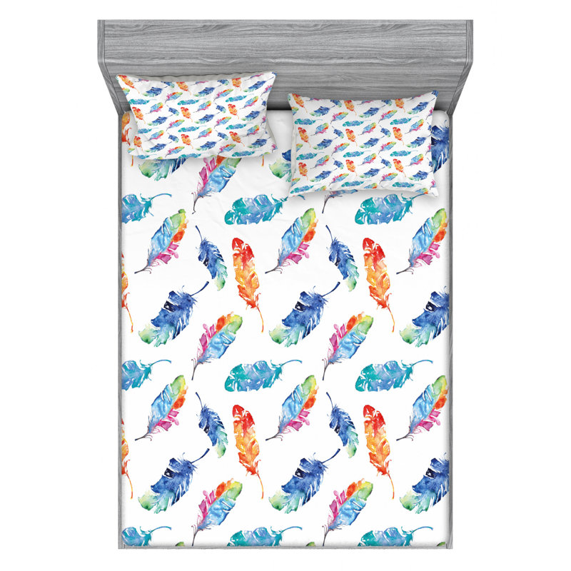 Microfiber Sheet Set, Queen Sheet Set + Fitted Sheet + 2 Pillowcases