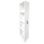 Bibliothèque avec deux portes coulissantes, étagère de rangement à 4 niveaux, bibliothèque de rangement coulissante, armoire de rangement dissimulée dans le salon de la chambre à coucher avec roulettes