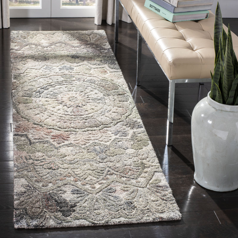 Brantley Hand Tufted Performance Floral Rug, Runner 2'3" x 8'