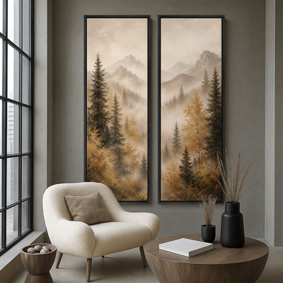 Misty Mountain Forest Landscape