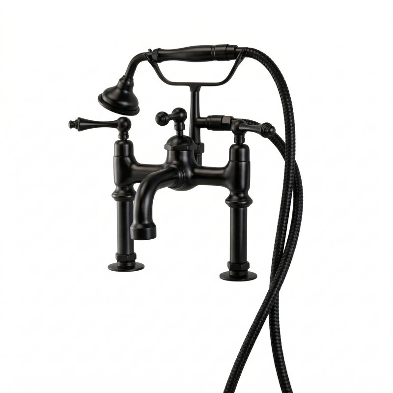Robinet de baignoire à fixation sur le comptoir tout en métal britannique par Strom Living, Bronze huilé