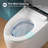 Smart Bidet Toilet with Auto Open/Close Lid, Heated Seat, Warm-Air Dryer, Warm Water Wash, Adjustable Cleansing Functions, 1.27 GPF Powerful Siphonic Dual Flush, Remote Control & Night Light