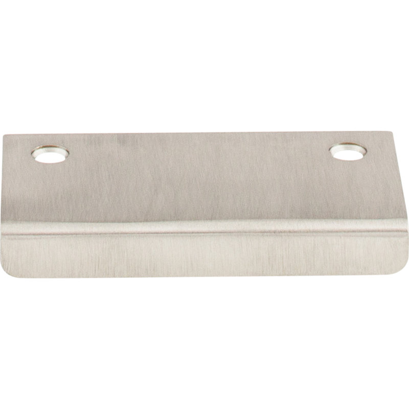 Tab Finger pull, Brushed Satin Nickel, 2 1/4" Center to Center