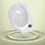 16,9 po X P 11 po P x H 5,9 po. Petit lavabo vasque mural ovale en céramique blanc avec trou pour robinet de droite