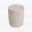 Outdoor and Indoor End Table with Elegant Travertine Finish,No assembly