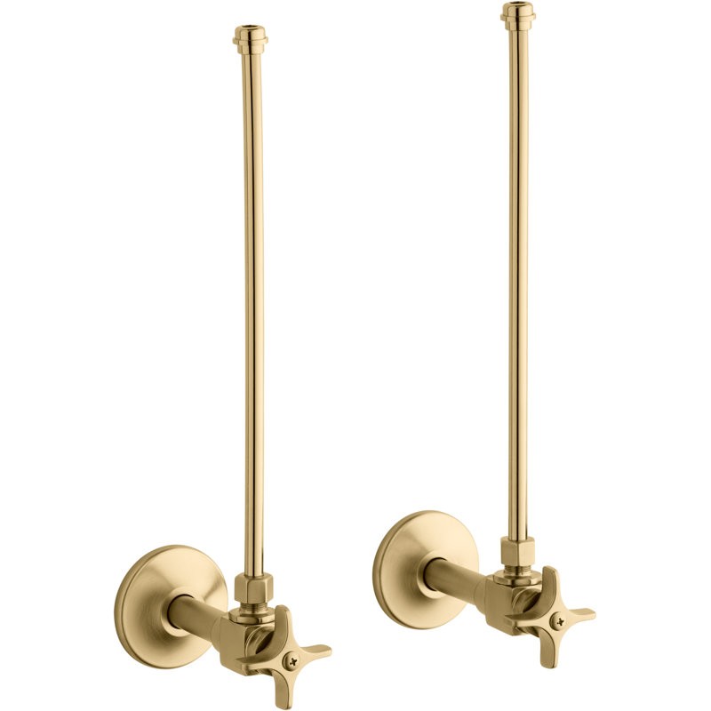 Angle Supplies with Stop, Vibrant French Gold