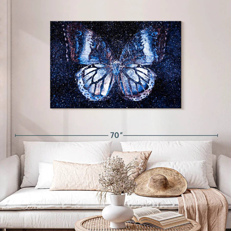 Cosmic Butterfly, 30" H x 45" W