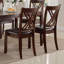 Table rectangulaire avec chaises rembourrées en PU