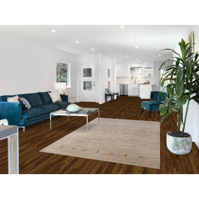 Tapis vert fait à la main de style Gabbeh 5 x 8 po