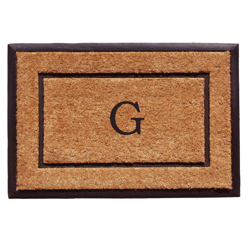The General Monogram Doormat, Letter G, 18" W x 30" L