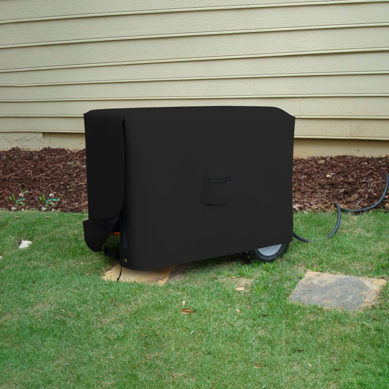 Heavy Duty Waterproof Generator Cover, All Weather Protection Universal Portable Generator Cover, Black