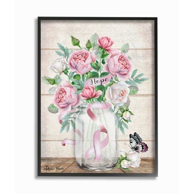 « espère-pot papillon rose », reproduction d’art