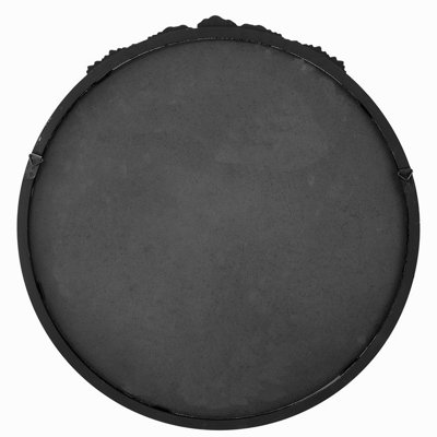 Hand Carved Rose Antique Accent Mirror