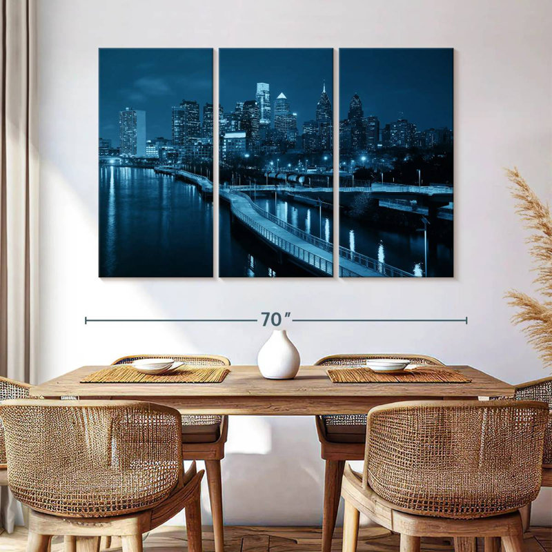 Horizon urbain de Sireci, Philadelphie, H 42 po x l 65 po