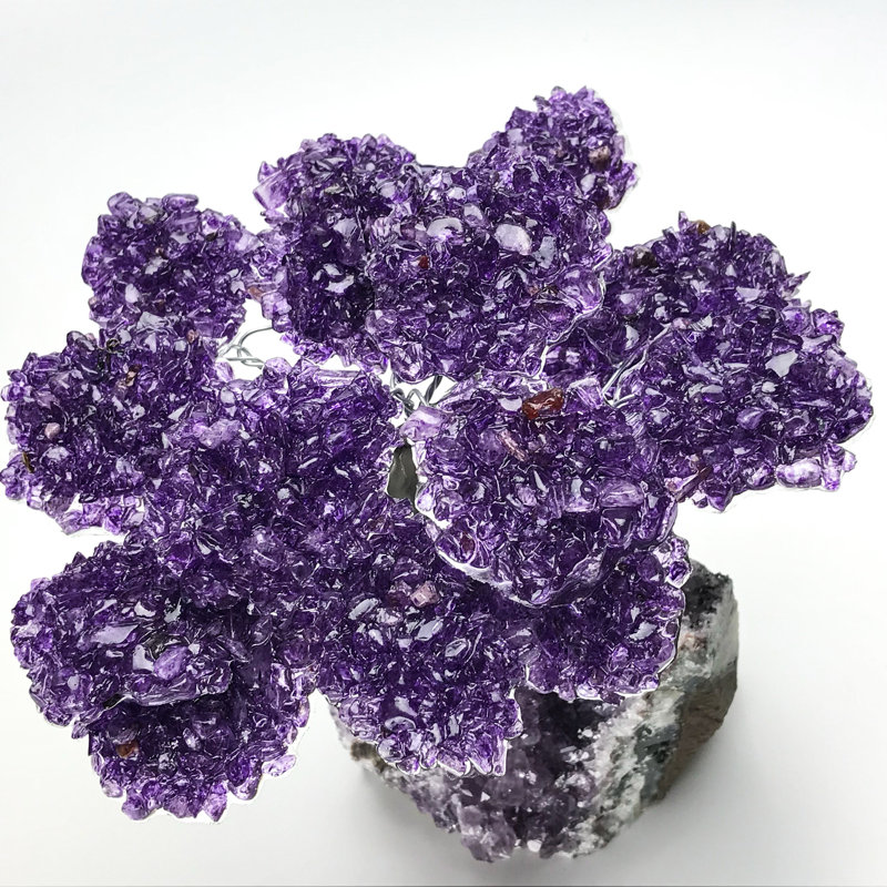 Large Amethyst Clustered Gemstone Tree on Amethyst Matrix (The Protection Tree)